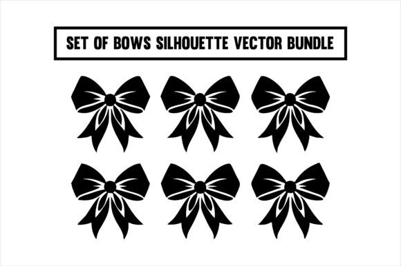 Bows Silhouette Vector Bundle