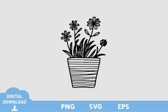 Floral Black and White Design 20 for Modern Branding
