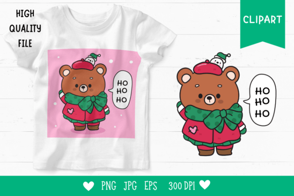 How to Use Christmas Bear Clipart Kawaii Animal in Your Creative Projects