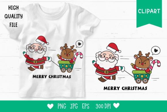Kawaii Christmas Clipart: A Festive and Versatile Design Element for Your Holiday Projects