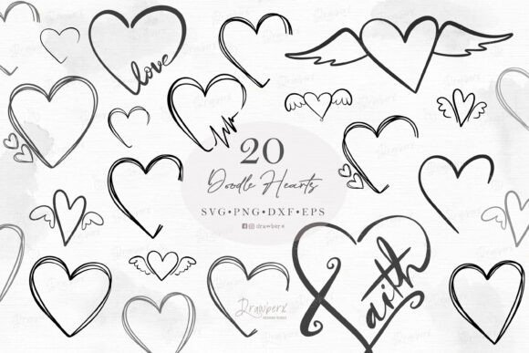 Open Hearts SVG Doodle Heart Png Clipart: A Must-Have for Modern Creators and Businesses