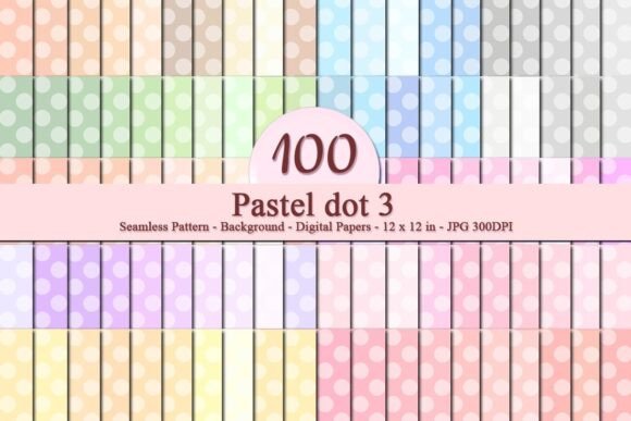 Pastel Dot 3 Seamless Pattern – A Versatile Design Tool for Creative Projects