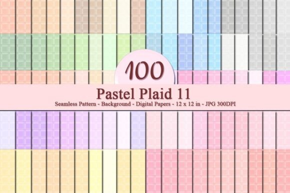 Pastel Plaid 11 Seamless Pattern: A Versatile Design Tool