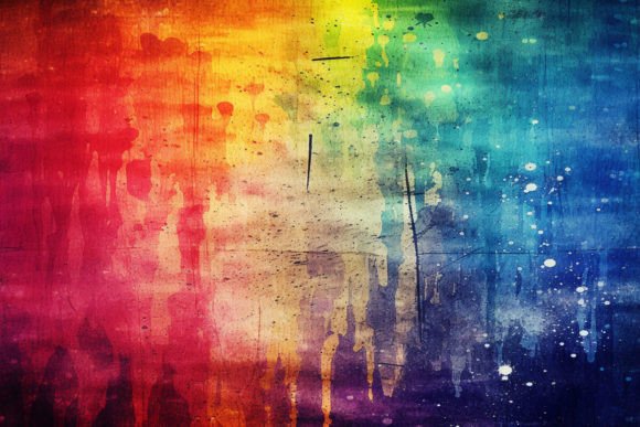 Rainbow Grunge Background: A Bold Visual Element for Creative Projects