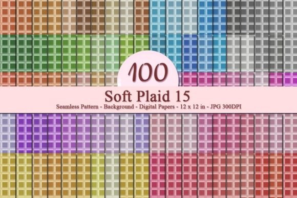 Soft Plaid 15 Seamless Pattern – A Versatile Digital Design Resource