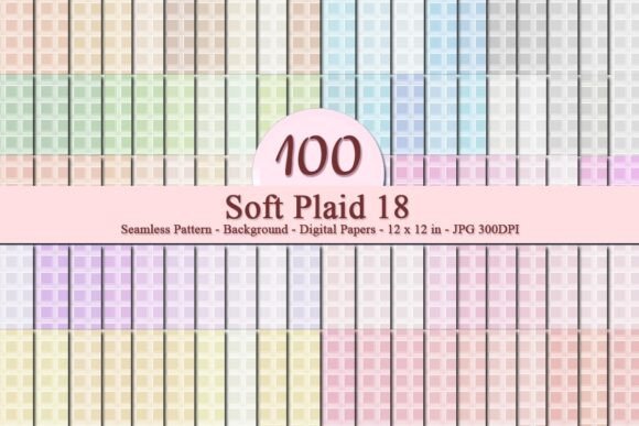 Soft Plaid 18 Seamless Pattern