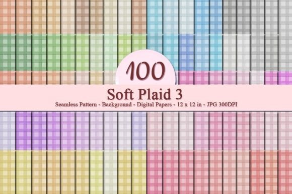 Soft Plaid 3 Seamless Pattern – A Versatile Digital Design Resource for Creative Projects