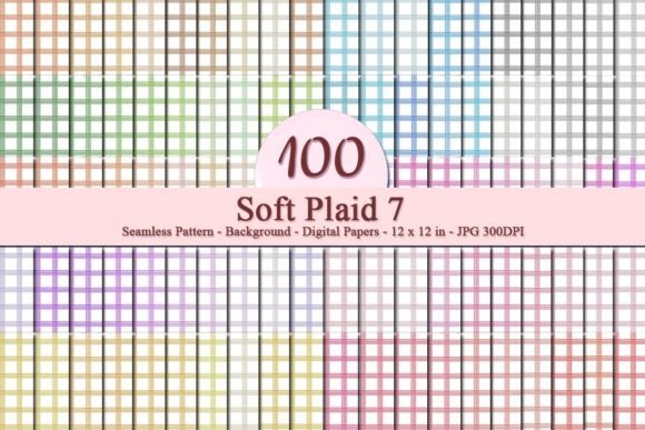 Soft Plaid 7 Seamless Pattern for Modern Design Projects