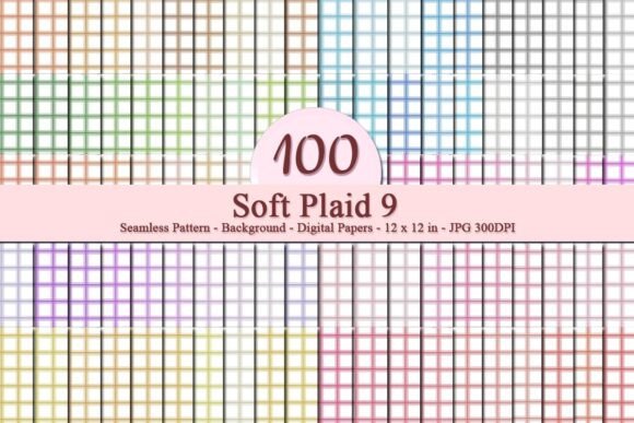 Soft Plaid 9 Seamless Pattern: A Versatile Digital Asset for Creative Projects