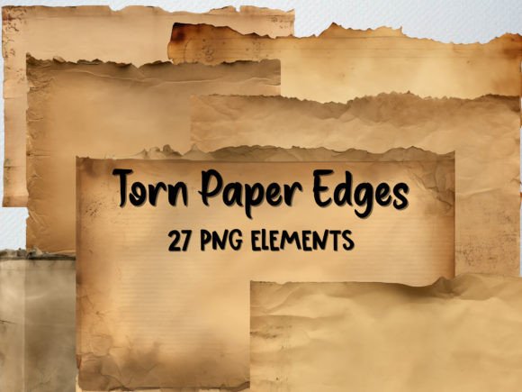 Torn Edge Paper Texture, 27 PNG: Strategic Use for Creative and Professional Design Projects